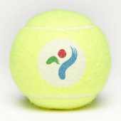 Patriotic Tennis Ball with Flag of Seoul Tennisballen (Voorkant)