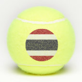 Patriotic Tennis Ball with Flag of Thailand Tennisballen (Achterkant)