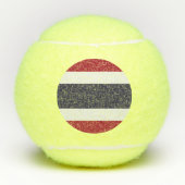 Patriotic Tennis Ball with Flag of Thailand Tennisballen (Voorkant)