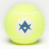 Patriotic Tennis Ball with Flag of Toyota City Tennisballen (Achterkant)