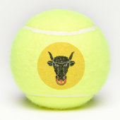 Patriotic Tennis Ball with Flag of Uri, Swiss Tennisballen (Achterkant)