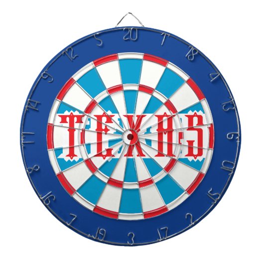 Patriotic TEXAS Americana Dartbord (Voorkant)