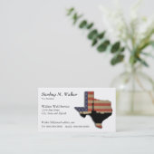 Patriotic Texas Oil Drilling Rig Visitekaartje (Staand voorkant)