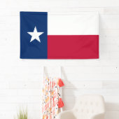 Patriotic Texas State flag aangepast Spandoek (Insitu)
