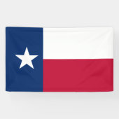 Patriotic Texas State flag aangepast Spandoek (Horizontaal)