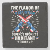 Patriotic The Flavor of Patriotism Stenen Onderzetter (Voorkant)
