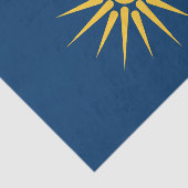 Patriotic tissue paper with flag of Macedonia Tissuepapier (Detail)