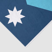 Patriotic tissue paper with flag of Minnesota, USA Tissuepapier (Detail)