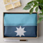 Patriotic tissue paper with flag of Minnesota, USA Tissuepapier (Geschenk)