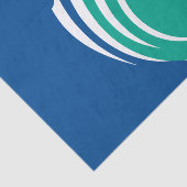 Patriotic tissue paper with flag of Ottawa, Canada Tissuepapier (Detail)