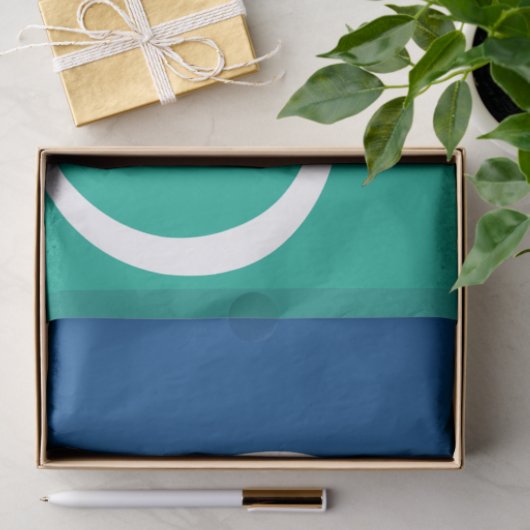 Patriotic tissue paper with flag of Ottawa, Canada Tissuepapier (Geschenk)