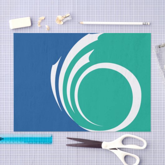 Patriotic tissue paper with flag of Ottawa, Canada Tissuepapier (Craft)