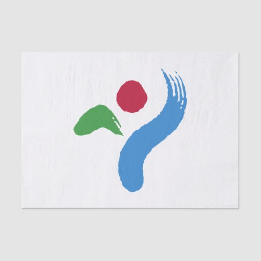 Patriotic tissue paper with flag of Seoul Tissuepapier (Voorkant)