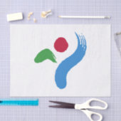 Patriotic tissue paper with flag of Seoul Tissuepapier (Craft)