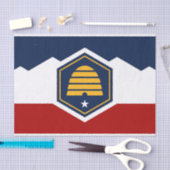Patriotic tissue paper with flag of Utah, USA Tissuepapier (Craft)