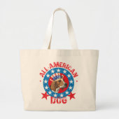 Patriotic Treeing Walker Grote Tote Bag (Voorkant)