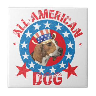 Patriotic Treeing Walker Tegeltje