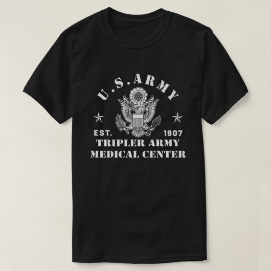 Patriotic Tripler Army Medical Center Hawaii Hi Ar T-shirt (Design voorkant)