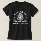 Patriotic Tripler Army Medical Center Hawaii Hi Ar T-shirt (Design voorkant)