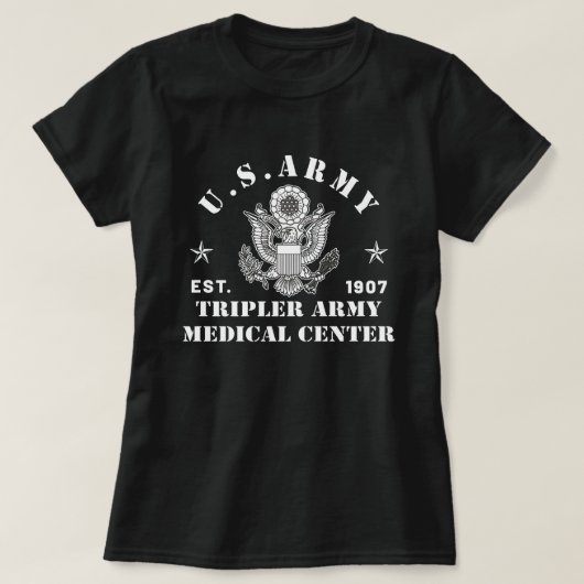 Patriotic Tripler Army Medical Center Hawaii Hi Ar T-shirt (Design voorkant)