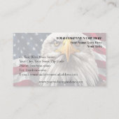 Patriotic Trucking - Amerikaanse vlag en semi-vrac Visitekaartje (Achterkant)