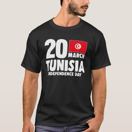 Patriotic Tunisia Flag Tunisian Independence Day T-shirt (Voorkant)