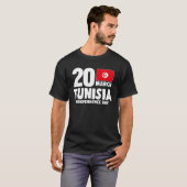 Patriotic Tunisia Flag Tunisian Independence Day T-shirt (Voorkant volledig)