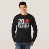 Patriotic Tunisia Flag Tunisian Independence Day T-shirt (Voorkant volledig)