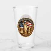 Patriotic Type Of Drinking Glass Glas (Voorkant)