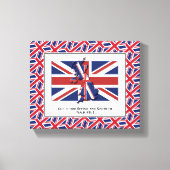 Patriotic UNION JACK Foto Canvas Afdruk (Voorkant)