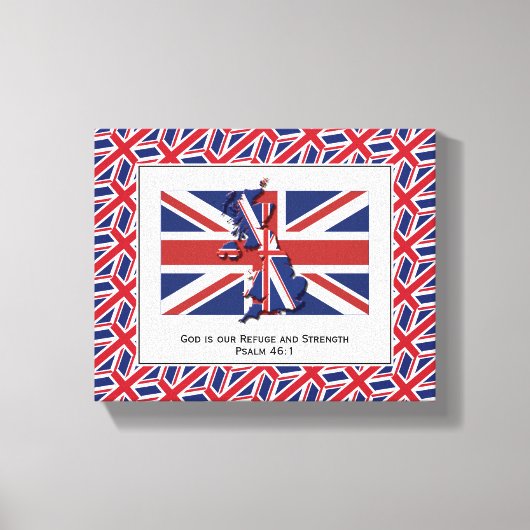 Patriotic UNION JACK Foto Canvas Afdruk (Voorkant)