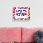 Patriotic UNION JACK Foto Canvas Afdruk (Insitu (Woonkamer))