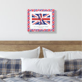 Patriotic UNION JACK Foto Canvas Afdruk (Insitu (Slaapkamer))