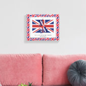 Patriotic UNION JACK Foto Canvas Afdruk (Insitu (Woonkamer))
