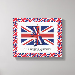 Patriotic UNION JACK Foto Canvas Afdruk