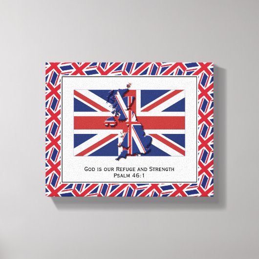 Patriotic UNION JACK Foto Canvas Afdruk (Voorkant)
