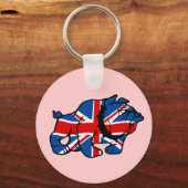 Patriotic Union Jack Sleutelhanger (Voorkant)