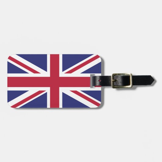 Patriotic United Kingdom Flag Bagagelabel (Voorkant horizontaal)