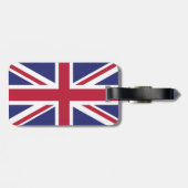 Patriotic United Kingdom Flag Bagagelabel (Achterkant horizontaal)