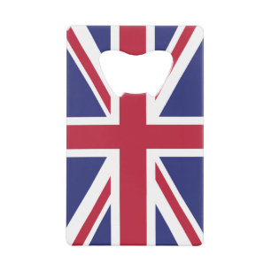 Patriotic United Kingdom Flag Creditkaart Flessenopener