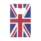 Patriotic United Kingdom Flag Creditkaart Flessenopener (Achterkant)