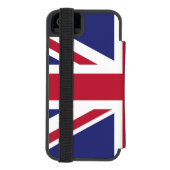 Patriotic United Kingdom Flag Incipio iPhone Portemonnee Hoesje (Agenda Achterkant)