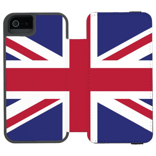 Patriotic United Kingdom Flag Incipio iPhone Portemonnee Hoesje (Agenda Open)