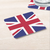 Patriotic United Kingdom Flag Kartonnen Onderzetters (Schuin)