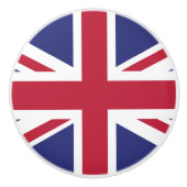 Patriotic United Kingdom Flag Keramische Knop (Voorkant)