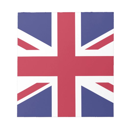 Patriotic United Kingdom Flag Notitieblok (Voorkant)