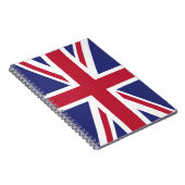 Patriotic United Kingdom Flag Notitieboek (Rechterzijde)