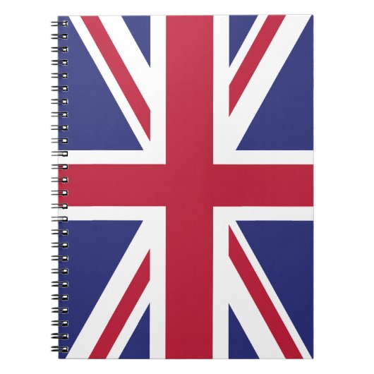 Patriotic United Kingdom Flag Notitieboek (Voorkant)