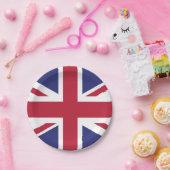 Patriotic United Kingdom Flag Papieren Bordje (Feest)
