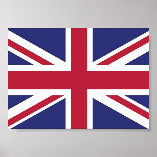 Patriotic United Kingdom Flag Poster (Voorkant)